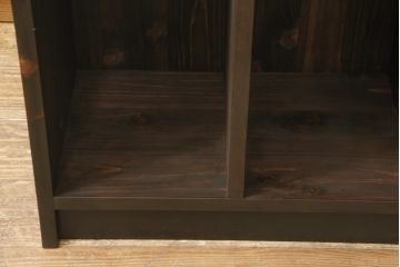 本棚を新規製作!ご希望のデザイン・サイズにて。可動式の棚板を3枚を取り付け、ご自宅の家具に合わせた色に着色。(オープンラック、ブックシェルフ)