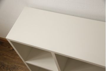 マス目棚を新規製作!ラフジュ工房オリジナルのマス目棚のデザインとサイズを参考に。色味はアンティークホワイトでペイント。(ロッカー、収納棚、本棚、飾り棚、オープンラック)