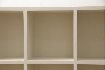 マス目棚を新規製作!ラフジュ工房オリジナルのマス目棚のデザインとサイズを参考に。色味はアンティークホワイトでペイント。(ロッカー、収納棚、本棚、飾り棚、オープンラック)