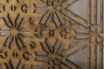 帯戸2枚を新規製作!当店オーダー家具を参考に、ご希望サイズにて。組子を製作し、両面クリアガラス、腰板は杉材(板目)の化粧板を使用。引手を取り付け、色味は当店商品を参考に着色。(引き戸、建具)