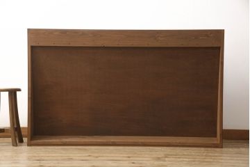 本棚を新規製作!当店のオーダー家具を参考に、台形型のデザイン、お好みのサイズで。(オープンラック、ブックシェルフ、ロッカー)
