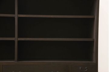 サイドボードを新規製作!当店のオーダー家具を参考に縦桟引き戸デザイン、ご希望のサイズ、色味にて。(収納棚、戸棚、サイドキャビネット)