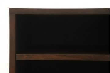 収納棚を新規製作!背面に配線用穴あけ加工を施し、棚板は可動式に。ご希望の色味に着色仕上げ。(サイドボード、サイドキャビネット、ローボード、テレビ台、テレビボード)
