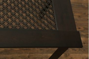 組子ダイニングテーブルを新規製作!天板には強化ガラスを使用。(4人掛け、6人掛け、センターテーブル、組子家具、作業台)