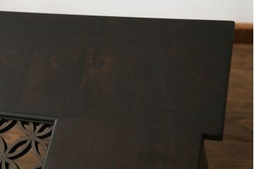 組子ダイニングテーブルを新規製作!天板には強化ガラスを使用。(4人掛け、6人掛け、センターテーブル、組子家具、作業台)