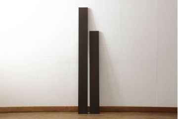 ガラス戸に合わせた戸枠を新規製作!本体に合わせて着色仕上げ。(建具)