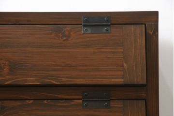 パタパタ扉の収納棚を新規製作!ヒノキ無垢材使用。(戸棚、キャビネット、ロッカー、下駄箱)