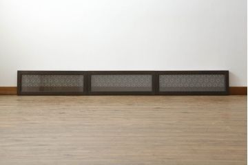 欄間3枚を新規製作!帝つなぎ模様の組子デザインで、玄関側がクリアガラス、リビング側にはすりガラス仕様に。合わせて戸枠も製作。(明かり取り、明り取り、建具)