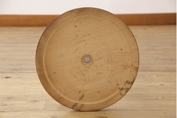 フロアスタンドを新規製作!ご希望のサイズ、デザインにて。高さ・角度調整可能な仕様で、台座は円形にて製作。シェードは当店のアンティークのものを使用。(フロアランプ、スタンドライト、照明)