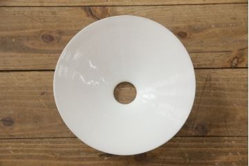 フロアスタンドを新規製作!ご希望のサイズ、デザインにて。高さ・角度調整可能な仕様で、台座は円形にて製作。シェードは当店のアンティークのものを使用。(フロアランプ、スタンドライト、照明)