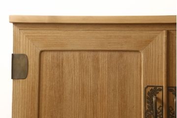 2段重ね桐箪笥を綺麗に再生!天板を補強し、現状の砥の粉を洗浄して蜜蝋ワックス仕上げ。
