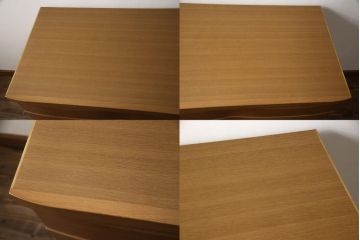整理箪笥を上下に分けて2つの箪笥にリメイク!上段には台輪を取り付け。下段は同デザインの別の箪笥の天板を移設。