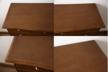 ハイチェストをローボードとチェストにリメイク!上から3段は天板を取り外し台輪を付けてローボードに。下段は上段の天板を移設しチェストに。