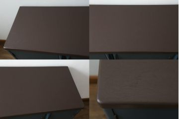 3段重ね箪笥をサイドボードとチェストにリメイク!上段は底板を補強し、可動式の棚を製作しサイドボードに。下段はチェストに。どちらも奥行きを小さくリサイズし、台座と脚を取り付けてネイビーとココアブラウンのツートーンにペイント仕上げ。