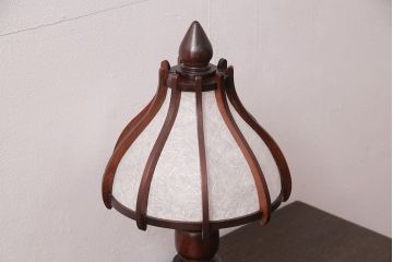 卓上照明を綺麗に再生!高品質リペアを施し、和紙を張り替え。断線したコードを新しいものに交換。