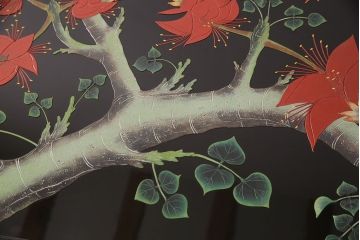座卓をダイニングテーブルにリメイク!座卓の中央部分と新材で天板を製作。面取りをしたガラス天板を取り付け。(食卓)