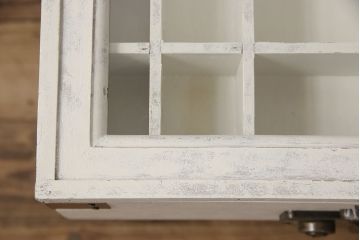 コレクター・リビングテーブルを綺麗に再生!高品質リペアを施し、木部の塗装を剥離してアンティークホワイトでペイント仕上げ。