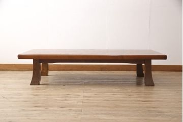 座卓を綺麗に再生!高品質リペアを施し、脚をビスで取り外し可能な仕様に変更。