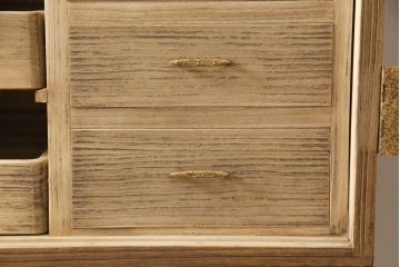 桐箪笥を綺麗に再生!洗浄し、ふさは新しいものに交換。木地色仕上げ。