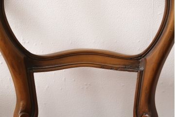 チェア4脚の高さをリメイク!高品質リペアを施し、脚をカットしてリサイズ。木部は本体の色味に合わせて仕上げ。