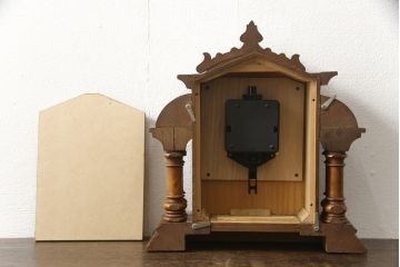 置時計を綺麗に再生!高品質リペアを施し、電動で動くようムーブメントを取り付け。