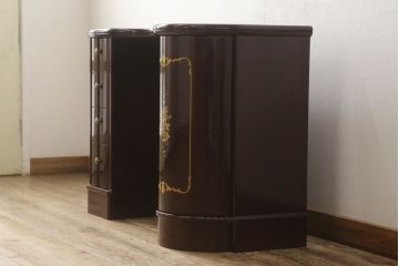 ドレッサーを綺麗に再生!高品質リペアを施し、天板の穴埋め修理。現状をベースに着色仕上げ。