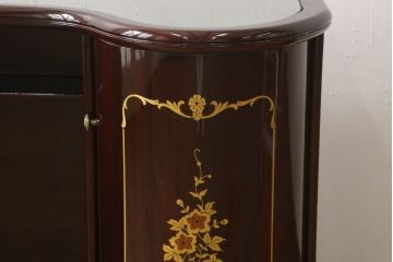 ドレッサーを綺麗に再生!高品質リペアを施し、天板の穴埋め修理。現状をベースに着色仕上げ。