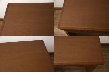 婚礼箪笥をベッドフレームとデスク、ベンチチェストにリメイク!扉をヘッドボードに加工し、フレームは新材で作成。天板・側面・扉の飾り部分はデスクに。下部引き出しを2杯に切り分け、前板のモールディングを再現しベンチチェストに。