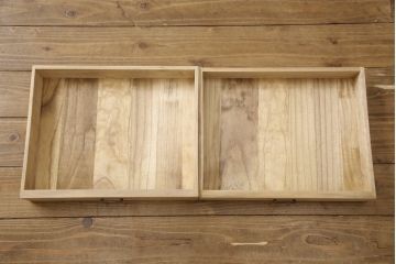 3段重ね桐箪笥を2段重ねにリメイク!高品質リペアを施し、木地色仕上げでナチュラルに。