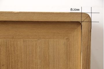 3段重ね桐箪笥を2段重ねにリメイク!高品質リペアを施し、木地色仕上げでナチュラルに。