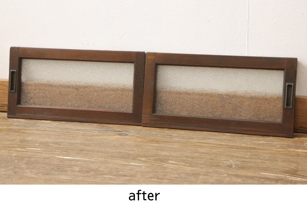 建具のガラスを交換してリメイク!既存のガラスからダイヤガラスに。