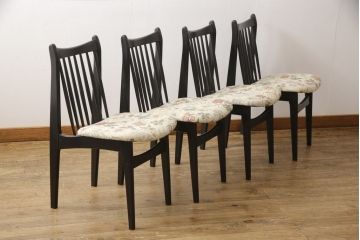 チェアの座面を張り替えてリメイク!高品質リペアを施し、座面をお好みの生地に張り替え。木部は現状の色味に仕上げ。