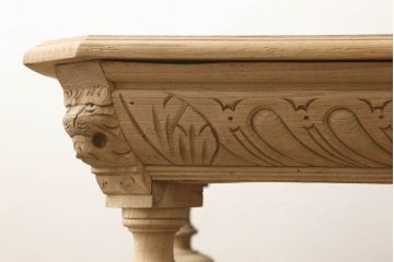 テーブルの高さをリメイク!高品質リペアを施し、ご希望の高さに脚をカット。ストリップド加工。