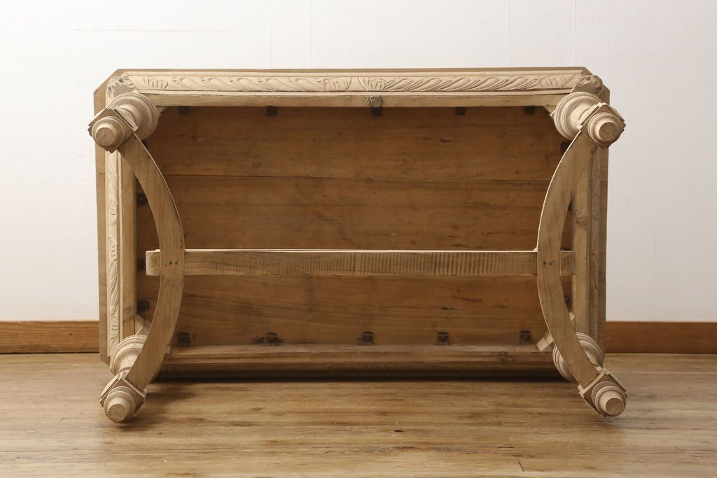 テーブルの高さをリメイク!高品質リペアを施し、ご希望の高さに脚をカット。ストリップド加工。