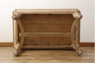 テーブルの高さをリメイク!高品質リペアを施し、ご希望の高さに脚をカット。ストリップド加工。