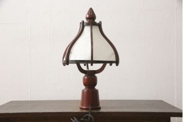 スタンドライトを綺麗に再生!木部分の修繕、和紙貼り直し。修繕箇所は本体と馴染ませ、本体は現状をベースにして着色。