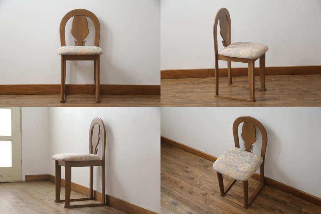 ドレッサーとチェアを綺麗に再生!高品質リペアを施し、防カビ材を塗布。元の色味に合わせて着色。