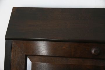 ライティングビューローを綺麗に再生!高品質リペアを施し、匂い対策の清掃。ワントーン落ち着いた色に着色仕上げ。