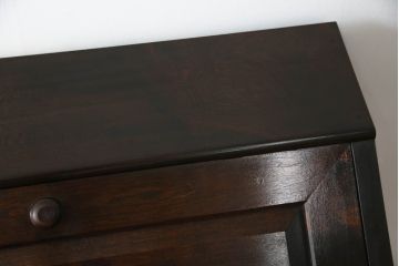 ライティングビューローを綺麗に再生!高品質リペアを施し、匂い対策の清掃。ワントーン落ち着いた色に着色仕上げ。