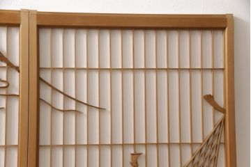障子戸を綺麗に再生!クリーニング作業を行い、障子をプラスチック障子に張り替え。