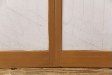障子戸を綺麗に再生!クリーニング作業を行い、障子をプラスチック障子に張り替え。