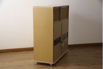 桐箪笥の上段を2分割にリメイク!上部と下部をはめ込む仕様に変更。背板に補強材を追加。