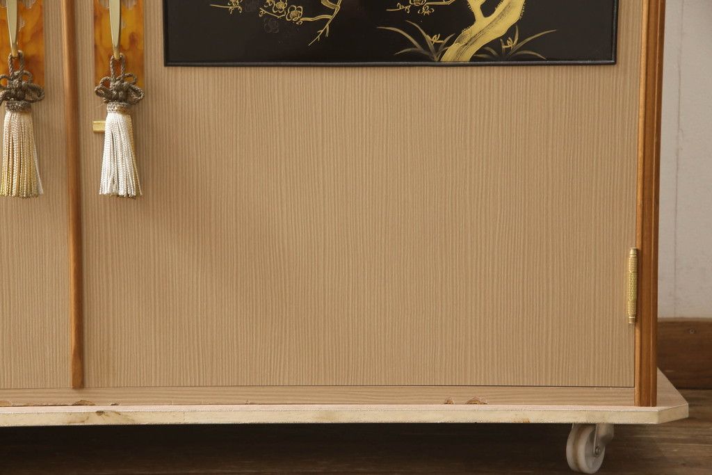 桐箪笥の上段を2分割にリメイク!上部と下部をはめ込む仕様に変更。背板に補強材を追加。