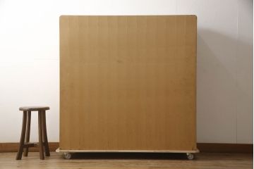 桐箪笥の上段を2分割にリメイク!上部と下部をはめ込む仕様に変更。背板に補強材を追加。