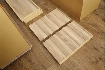 桐箪笥の上段を2分割にリメイク!上部と下部をはめ込む仕様に変更。背板に補強材を追加。