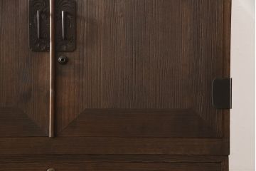 桐箪笥を着色リメイク!上段の衣装盆3杯を棚板1枚に変更。チェスナット系に着色仕上げ。