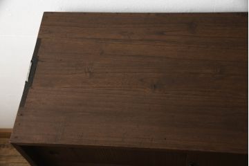 桐箪笥を着色リメイク!高品質リペアを施し、チェスナット系に着色仕上げ。
