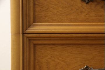 婚礼箪笥を綺麗に再生!高品質リペアを施し、ワントーン落ち着いた色に着色仕上げ。