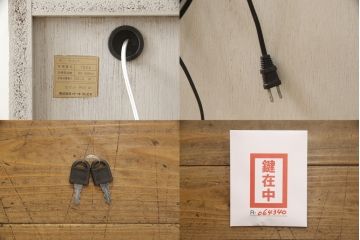 デスクをペイントリメイク!高品質リペアを施し、鍵をシリンダー錠に交換。アンティークホワイトにペイント仕上げ。