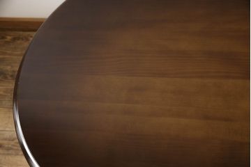 テーブルの高さを高くリメイク!高品質リペアを施し、取り外せる仕様の調整脚を取り付け。現状の色をベースに着色仕上げ。